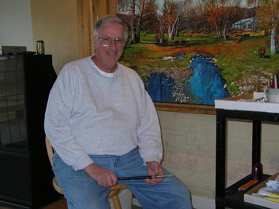 Jim Yunker in his studio